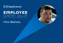 Employee Spotlight graphic with Nick Bethea photo